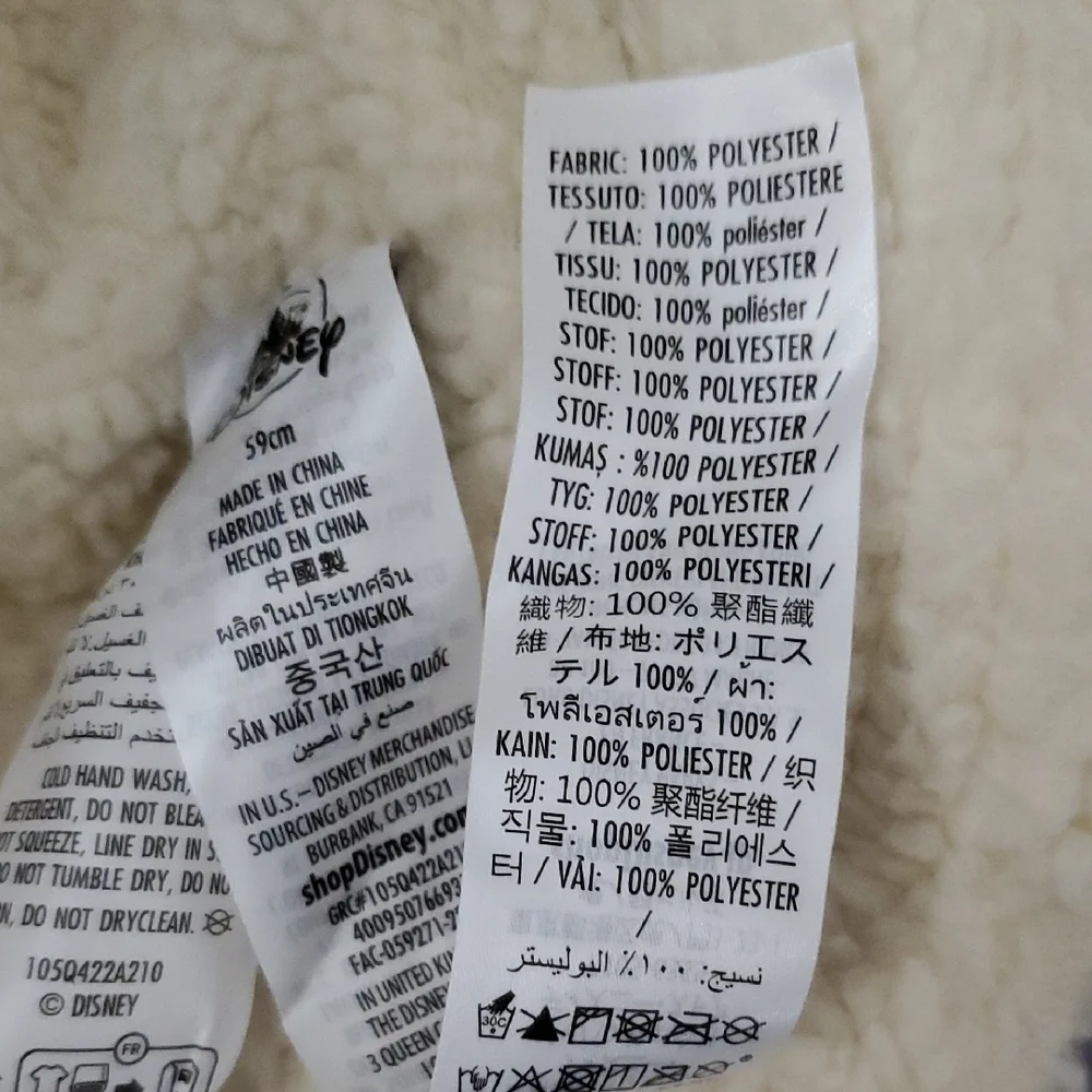 Disney Alice in Wonderland Rabbit Black & White Checkered Sherpa Bucket Hat - Picture 11 of 11